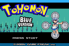 Touhoumon Blue Version Title Screen
